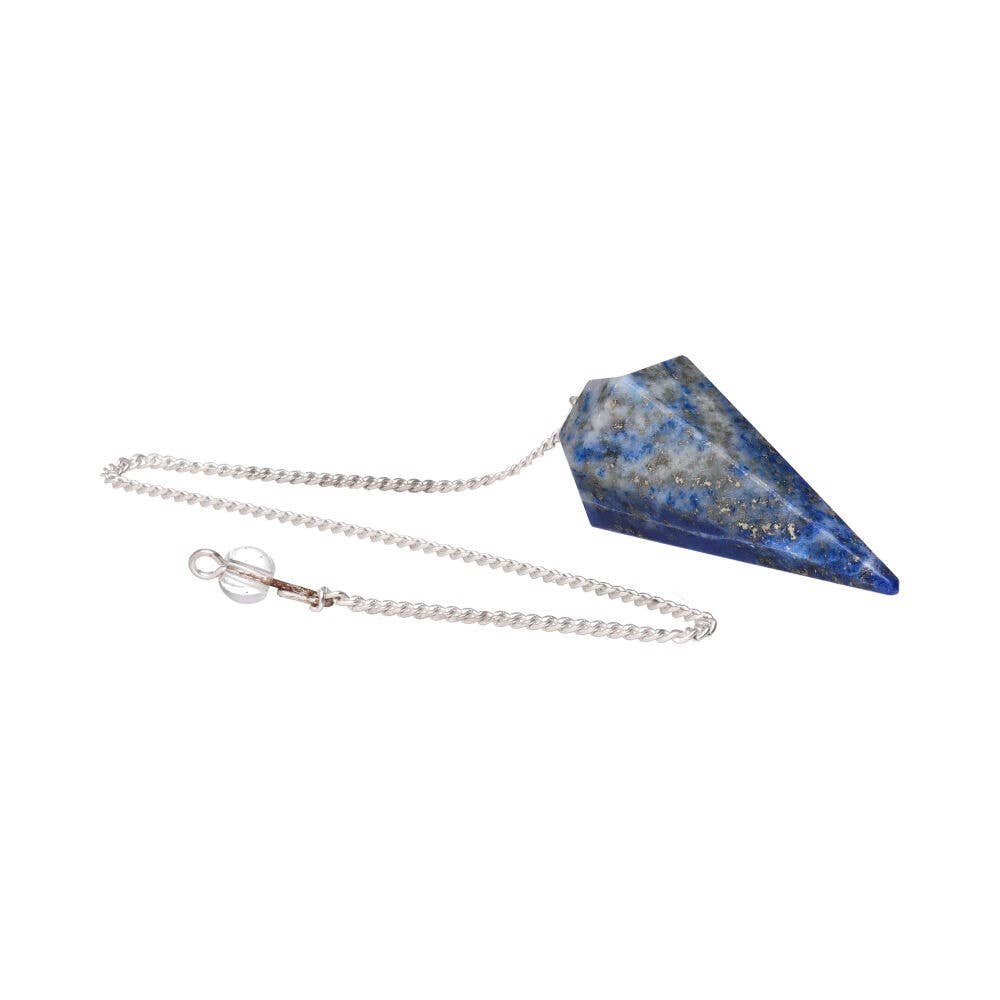 Lapis Lazuli | Facetslebet Pendul | 4 x 2 cm.