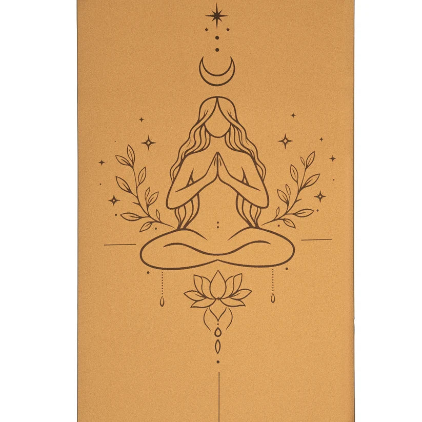Divine Feminine | Yogamåtte | Kork & TPE | 183 x 61 x 0,5 | Yogi & Yogini