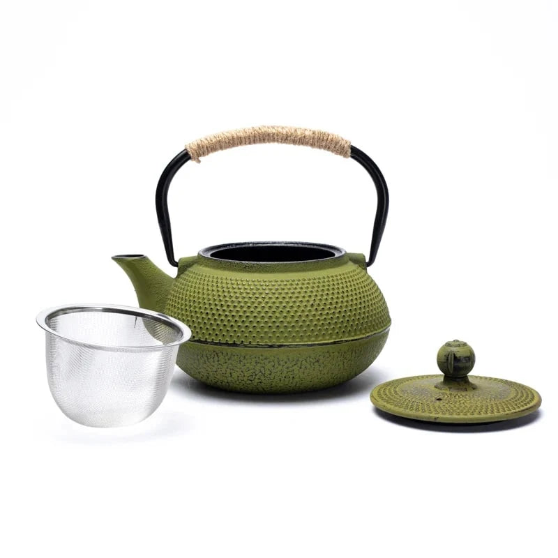 Tetsukyusu tekande i støbejern, 0,6 liter, med filter til løs te