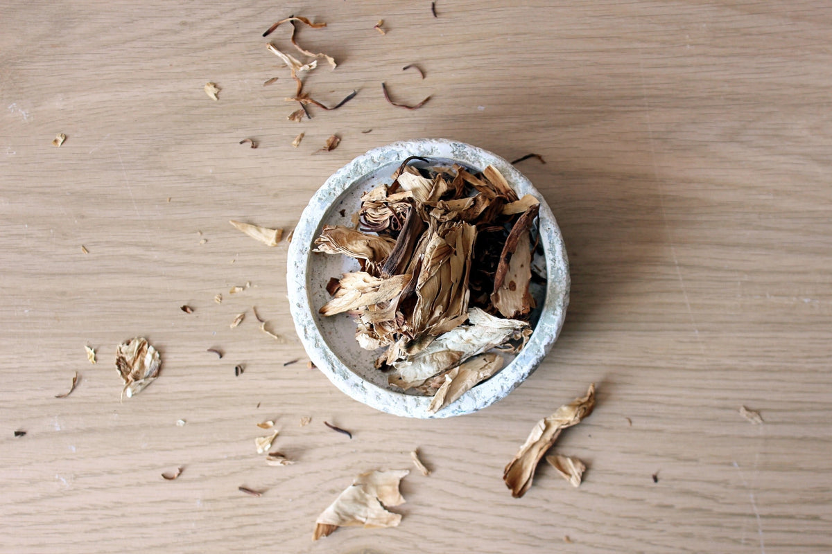 Hvid Lotus | Tørrede Kronblade | Nymphaea ampla | Ayamani Naturals | 200 g