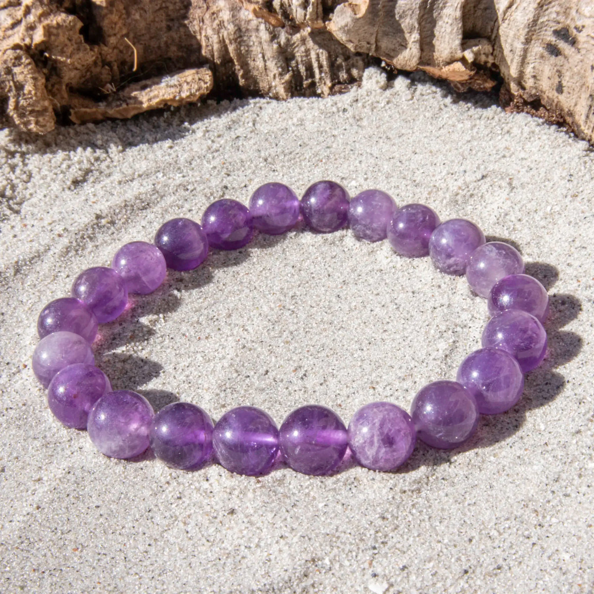 Ametyst armbånd 8 mm