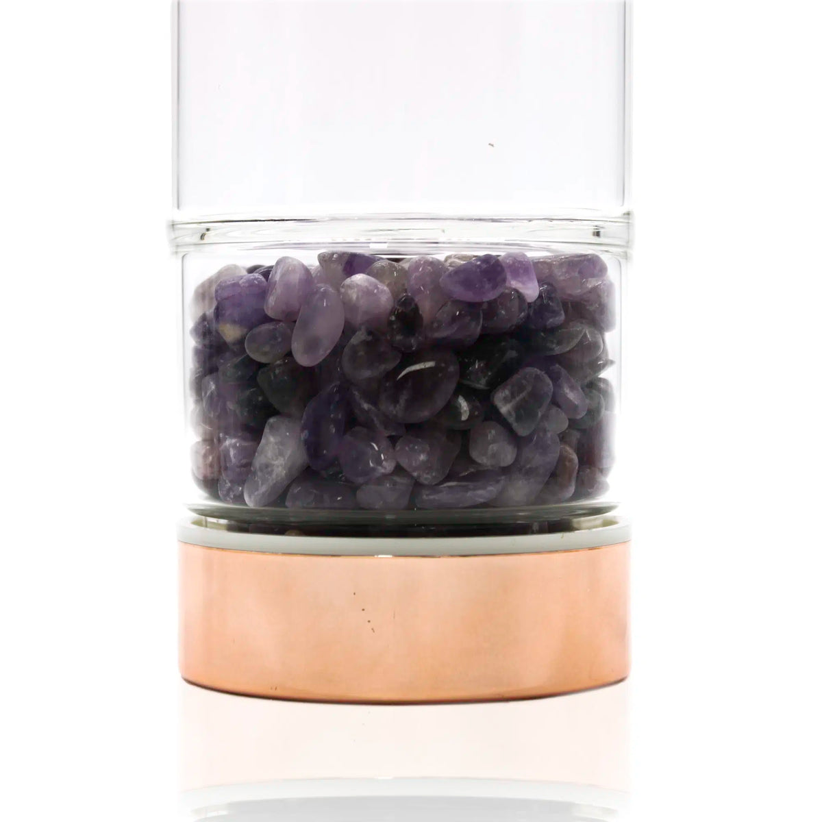 Ametyst | Drikkeflaske med krystaller | Varm & Kold | 500 ml.