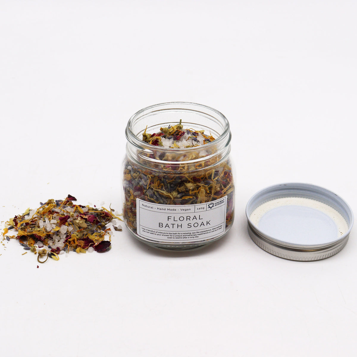 Floral Bath Soak | Badesalt Blend | 140 g.