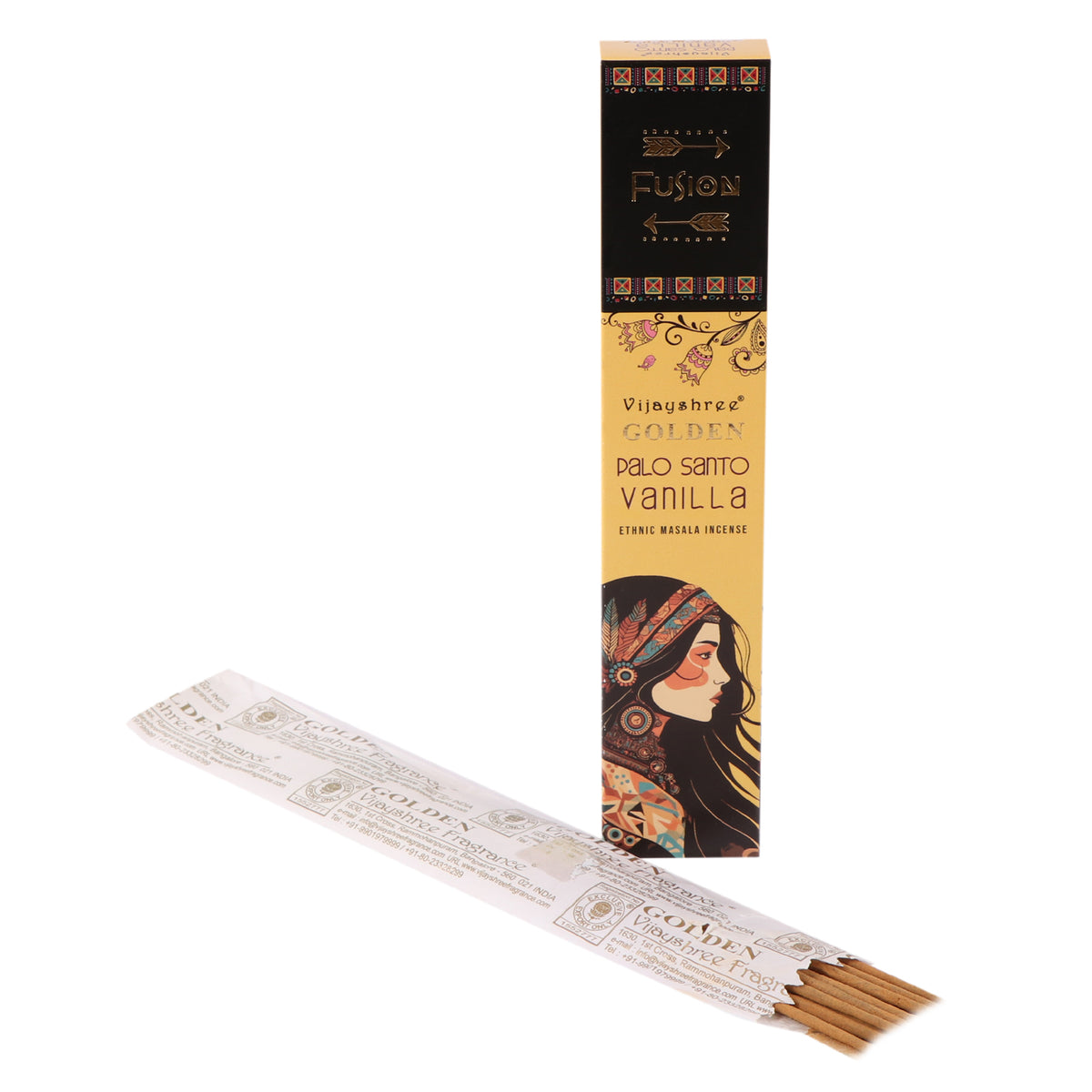 Golden palo santo vanilla røgelsespinde 2