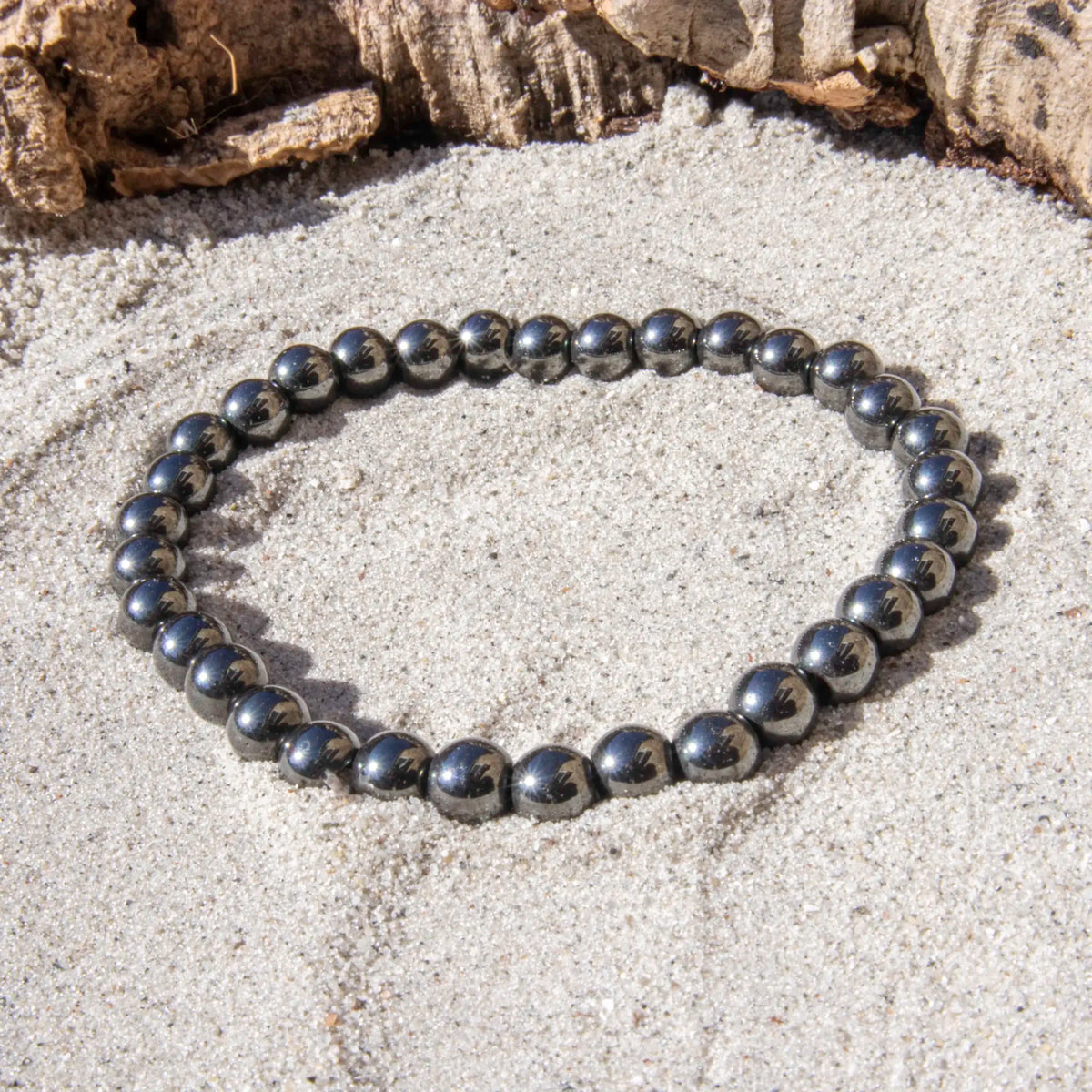 Hæmatit armbånd 6 mm