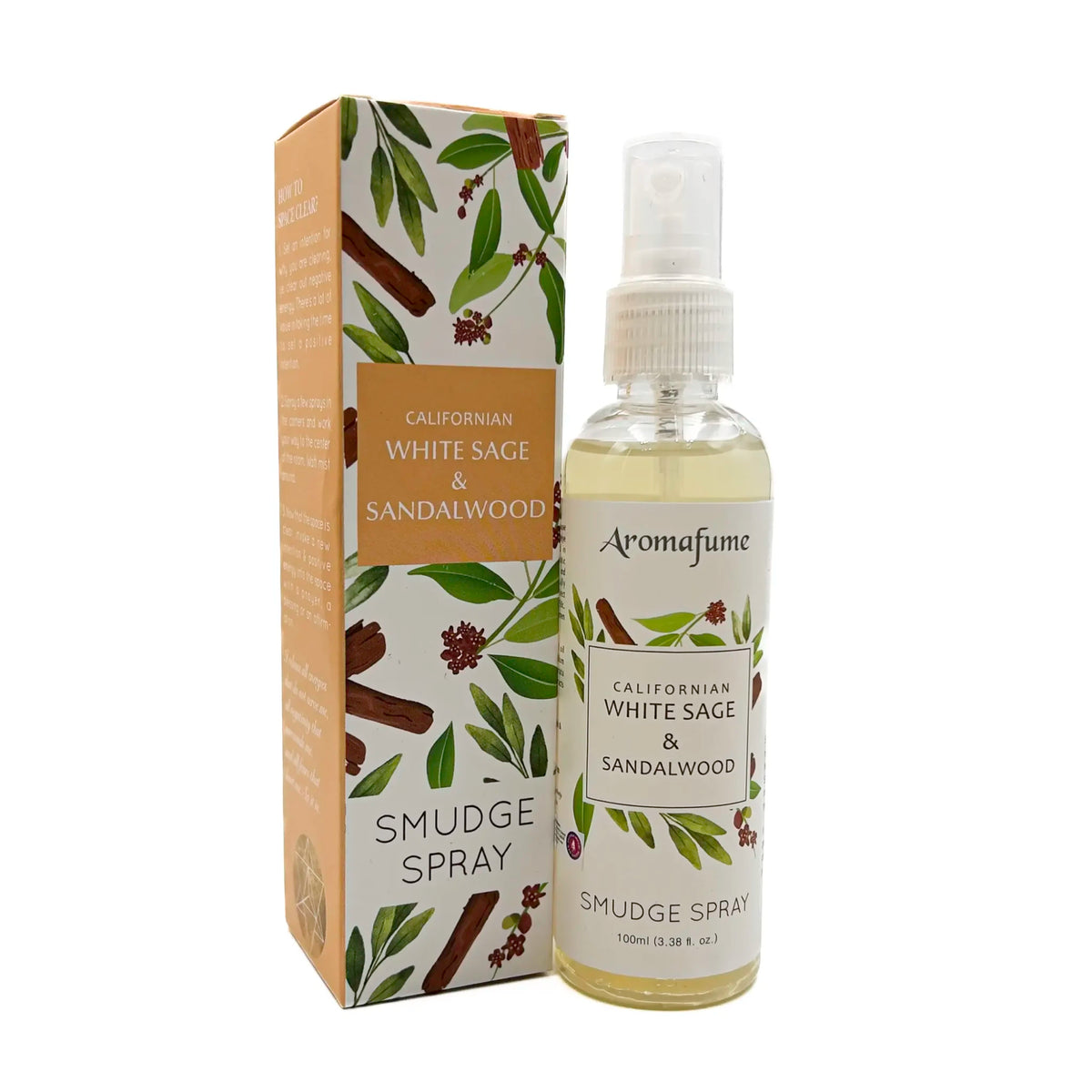 Hvid Salvie Sandeltræ smudge spray