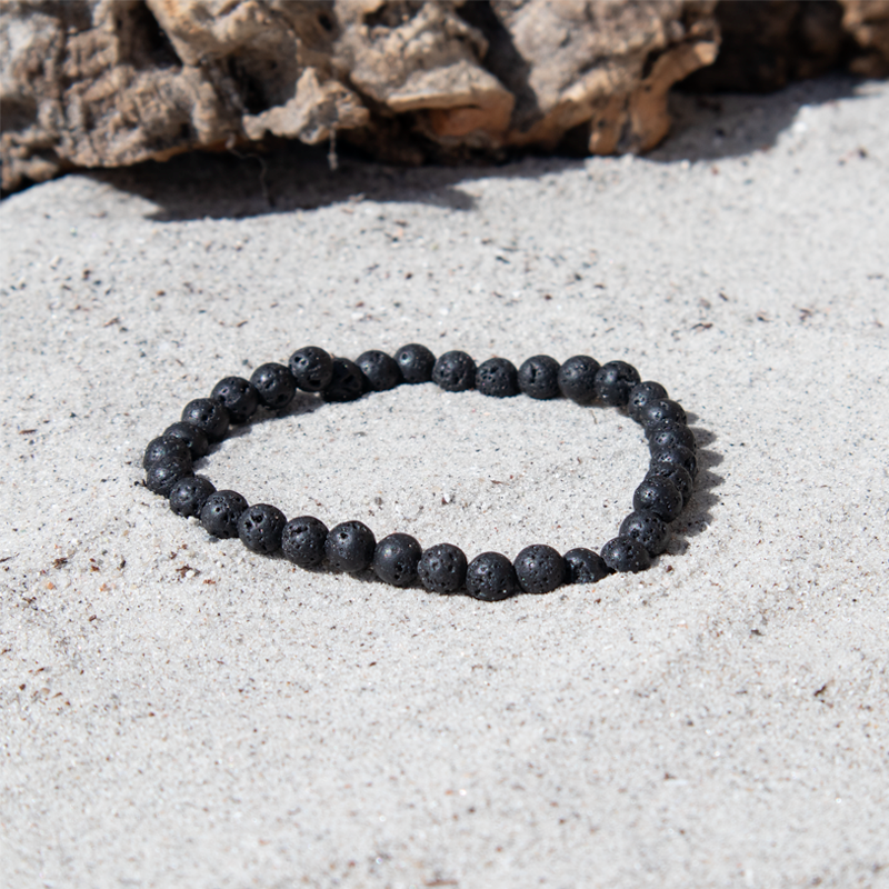 lava armbånd 4 mm til børn i sort nuance
