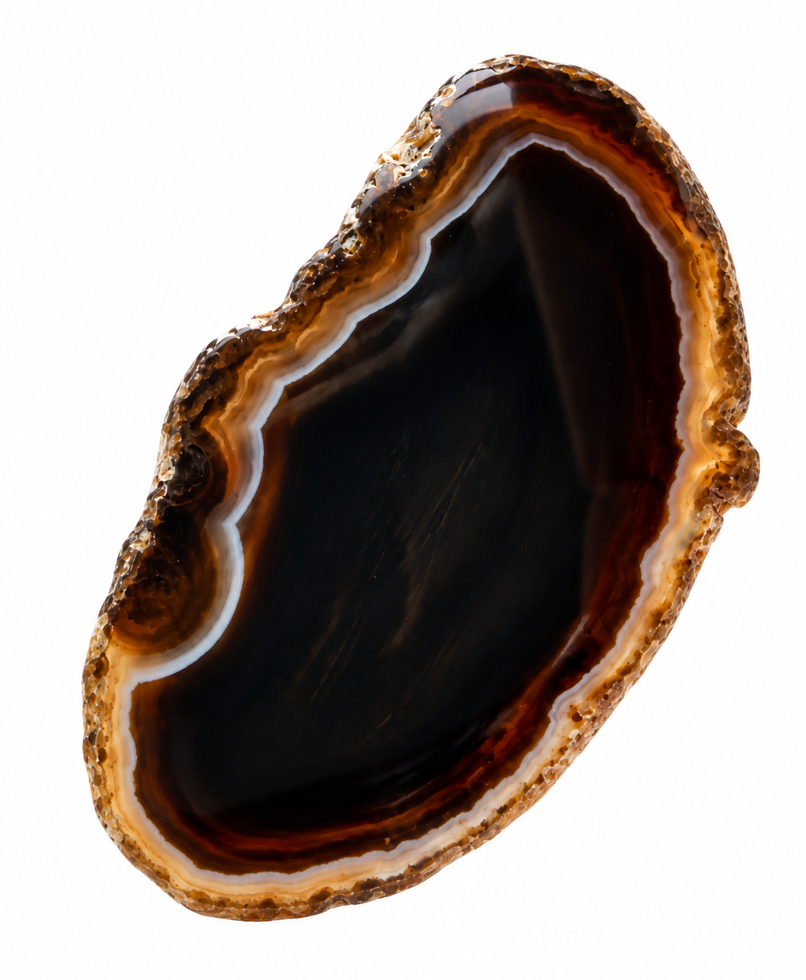 Sort Agat | Agatplade | Farvet | Ca. 3 x 6 cm. | Vælg Din Plade