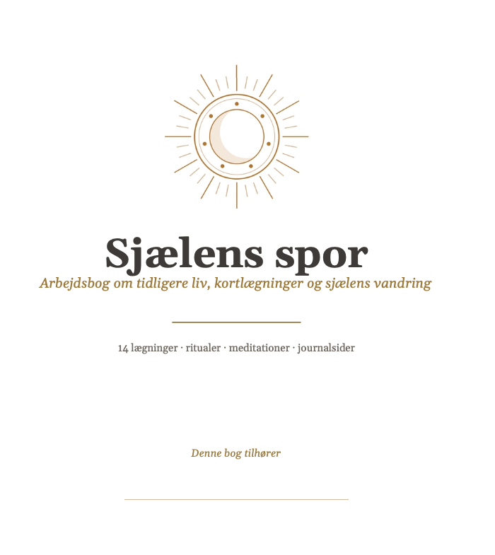 Sjælens Spor | Tidligere Liv Gennem Orakelkort | Arbejdsbog | 88 Sider