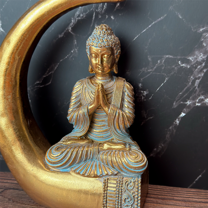 buddha på stødtand statue tæt på