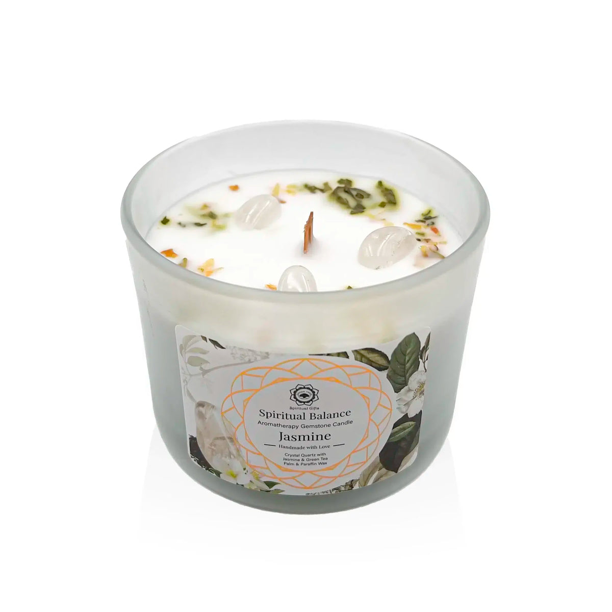 jasmin bjergkrystal Aromaterapi Krystal Duft Lys