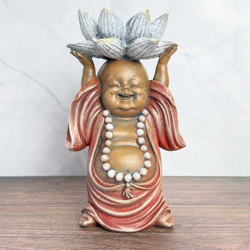 lotus munk statue