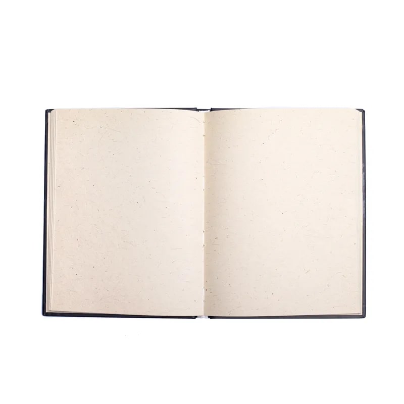 månefase notesbog i sort