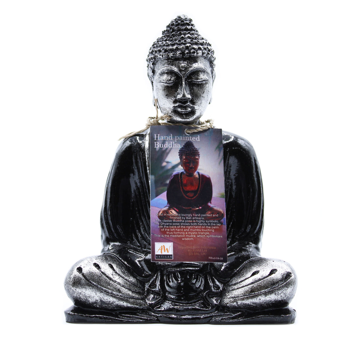 Mediterende Buddha | Figur | 15 x 12 cm.