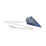 Lapis Lazuli | Facetslebet Pendul | 4 x 2 cm.
