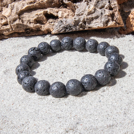 10 mm. Lava armbånd