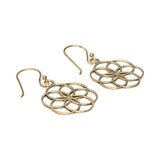Livets Blomst | Øreringe | Bronze | 2 cm.