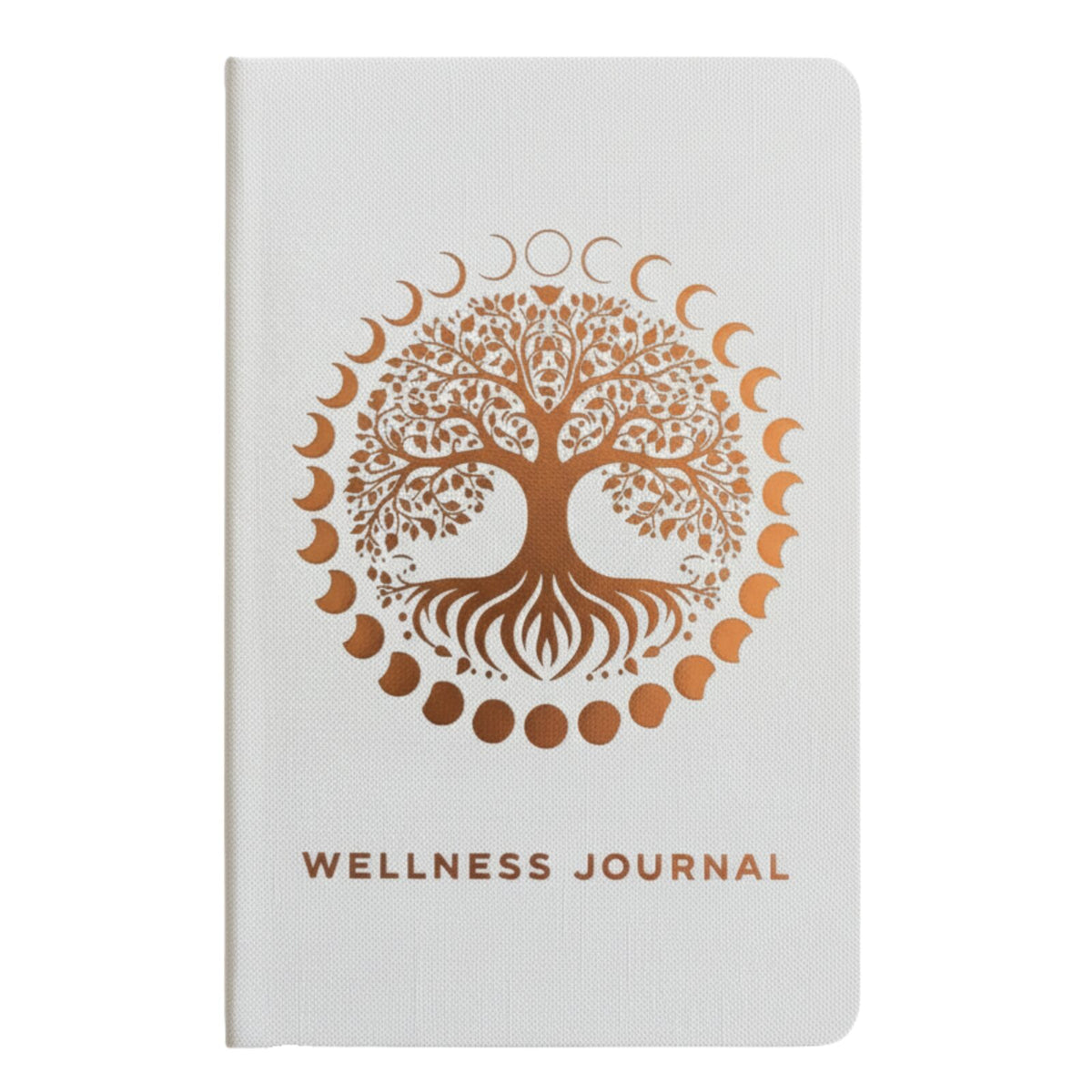 Tree of Life wellbeing journal i hvid og rosaguld