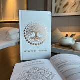 Tree of Life wellbeing journal i hvid og rosaguld