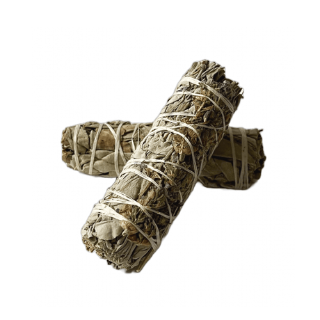 3023 Hvid salvie & lavendel 10 cm smudge
