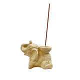 Elefant | Creme | Røgelsesholder | Røgelsespinde