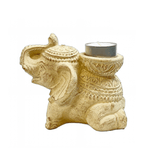 Elefant | Creme | Røgelsesholder | Røgelsespinde