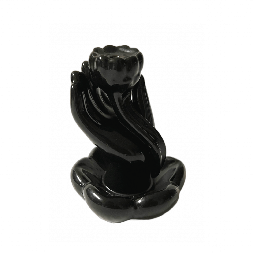 Lotus Hånd | Backflow røgelsesholder | Keramik