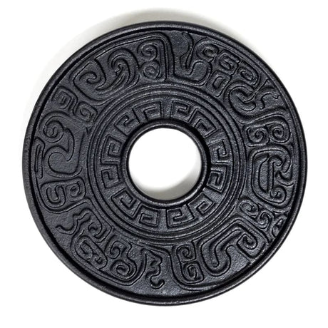 Bordskåner til tekande i støbejern, diameter 13,3 cm og 1 cm høj