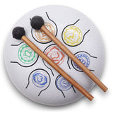 7 chakra tongue tromme med trommestikker