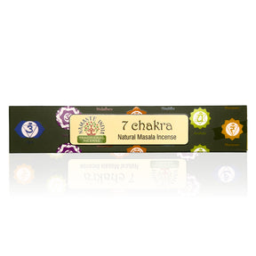 7 chakra røgelsespinde fra Namaste