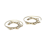 Spiralblomst | Øreringe | Bronze | 4,5 cm.
