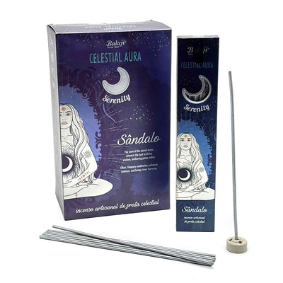 sandeltræ celestial aura røgelsespinde