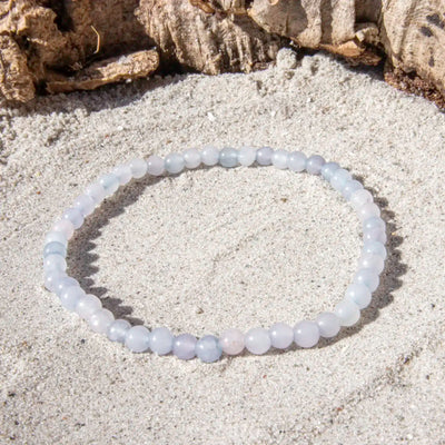 4 mm Akvamarin armbånd