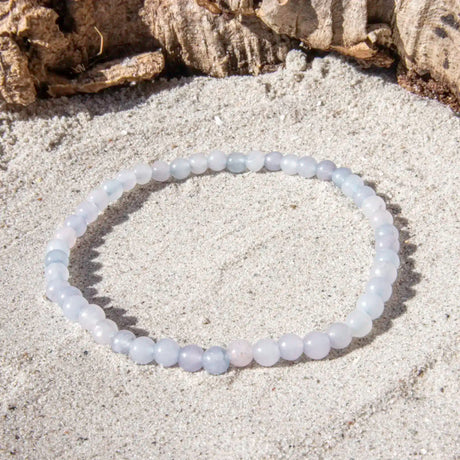 4 mm Akvamarin armbånd
