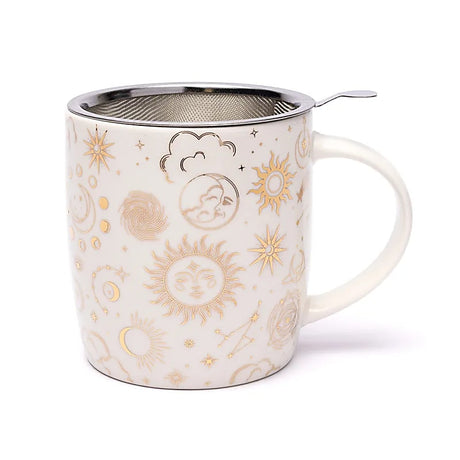 Astrologi | Te Kop | Te Krus | Med Rustfrit Stål Te Si | 400 ml 2
