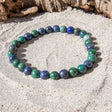 Azurit Malakit armbånd 6 mm