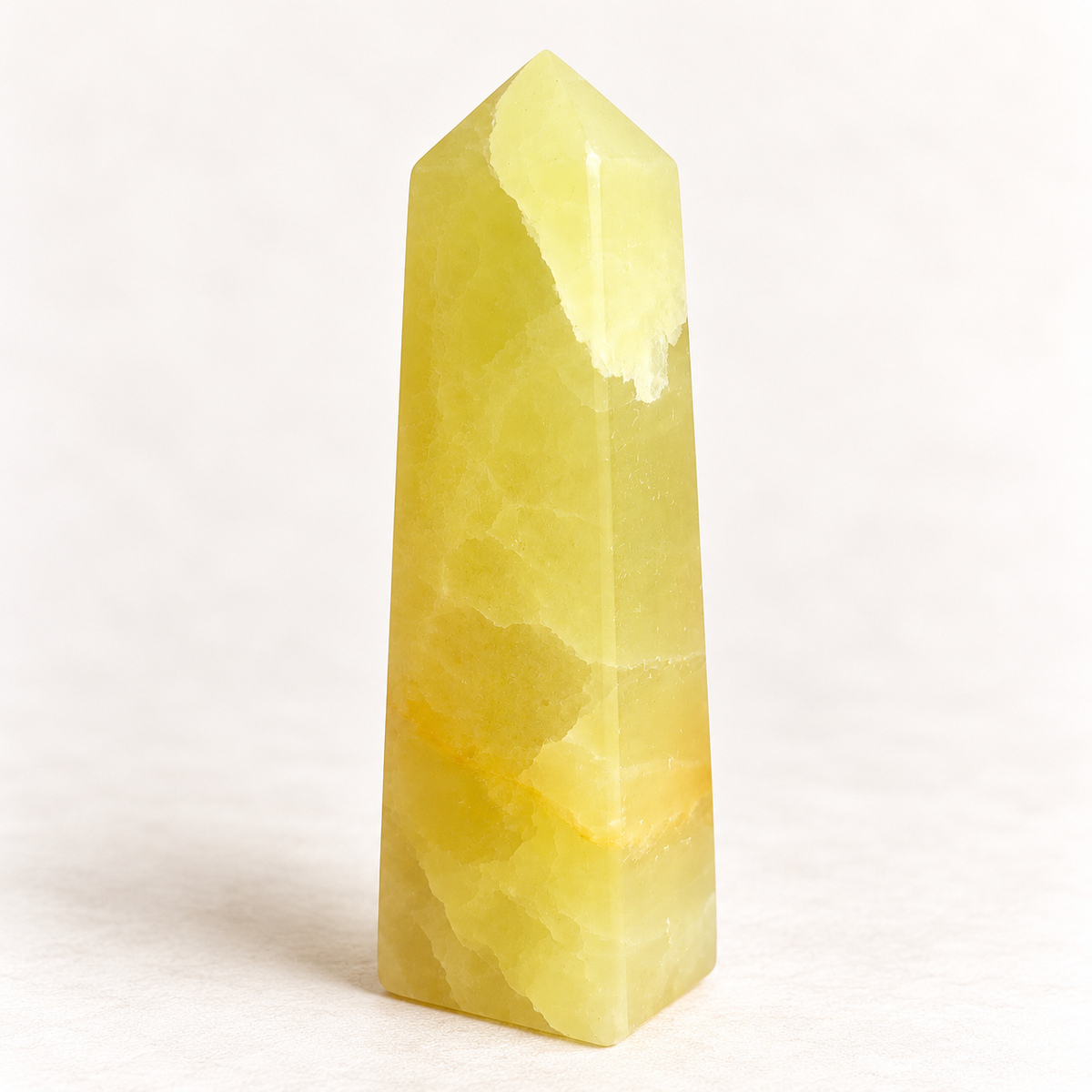 Citroncalcit Tårn | Gul Calcit | Ca. 10-12 cm | Vælg Dit Tårn