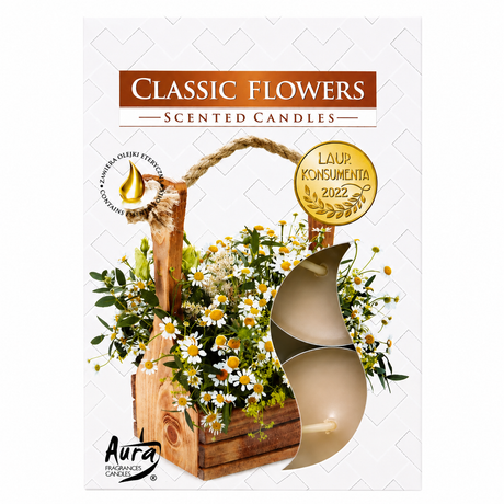 Classic-Flowers-Duft-Fyrfadslys-Klassiske-Blomster-6-stk