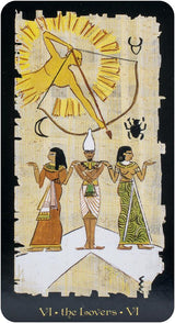 eksempel på kort - egyptere med en sol
