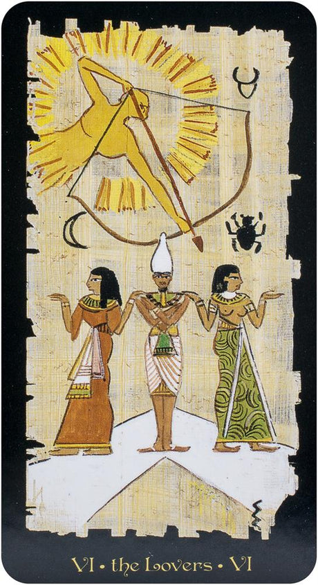 eksempel på kort - egyptere med en sol