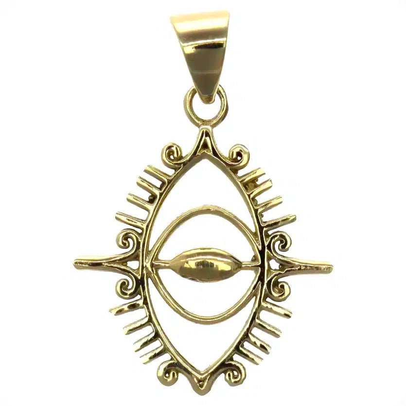 Evil Eye halskæde vedhæng i bronze