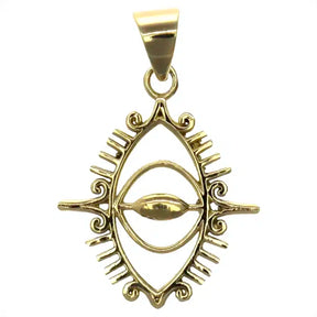 Evil Eye halskæde vedhæng i bronze