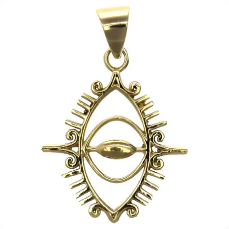 Evil Eye halskæde vedhæng i bronze