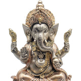 Ganesha på elefant statue set med fokus på Ganesha