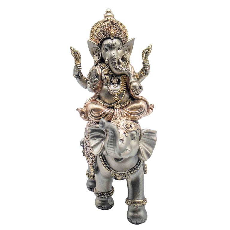 Ganesha på elefant statue set for fra