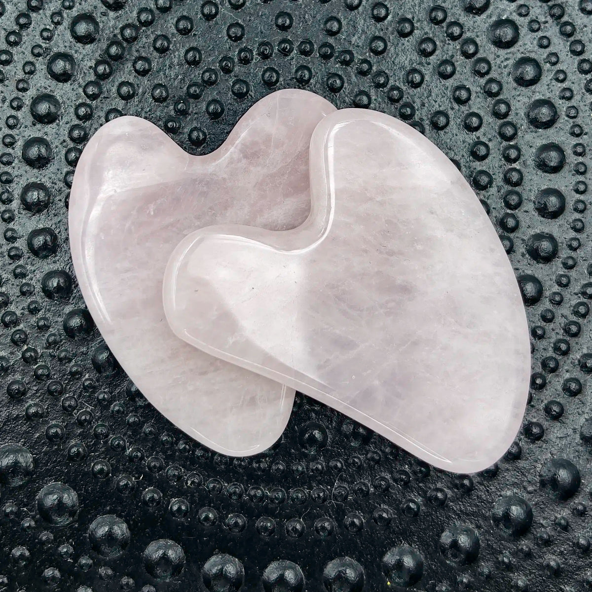 Gua Sha massage sten rosakvarts