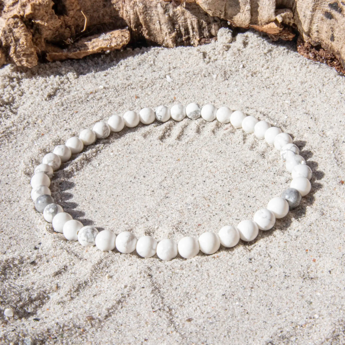 Howlit armbånd 4 mm