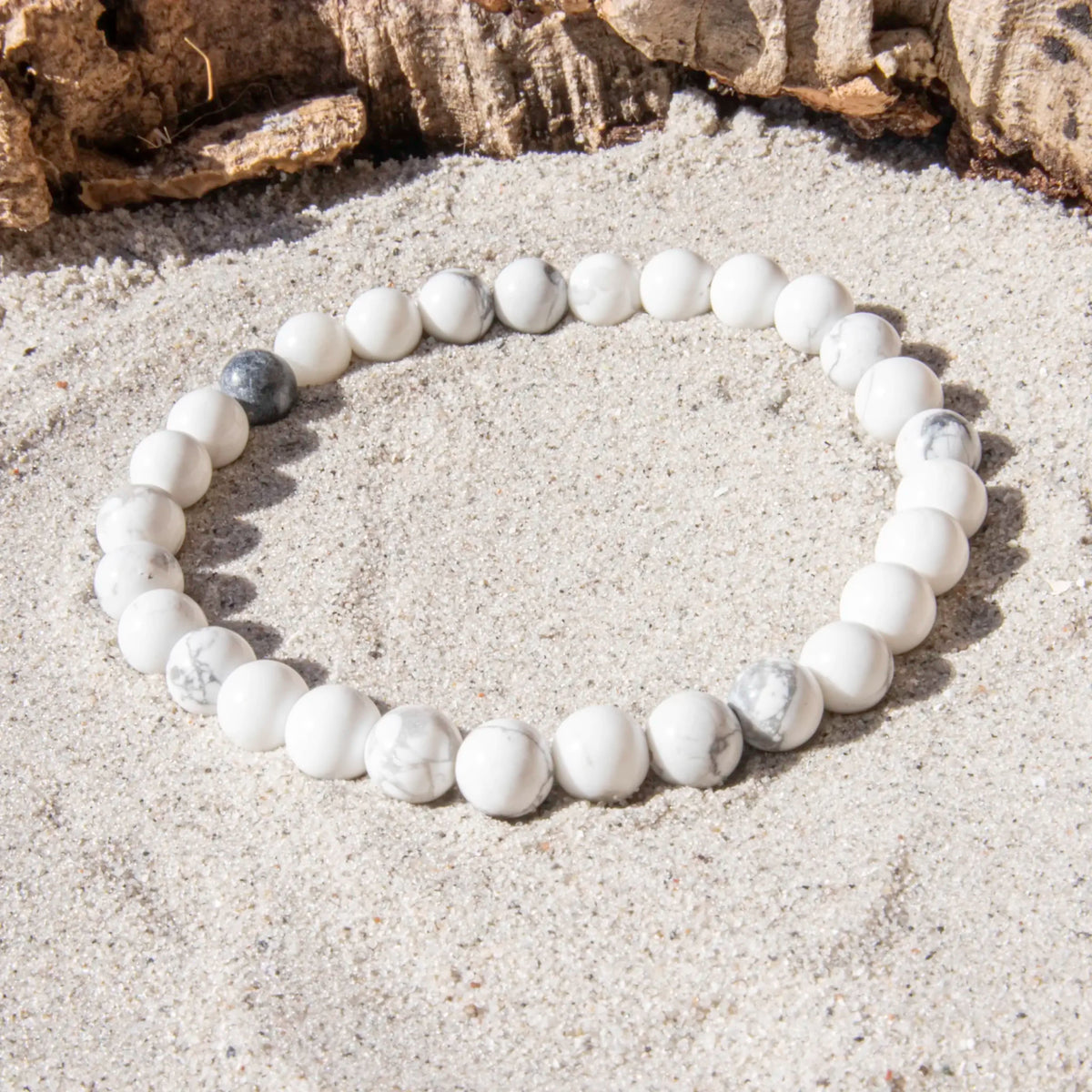 Howlit armbånd 6 mm