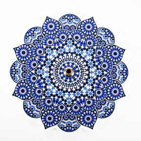 blå mandala røgelsesholder