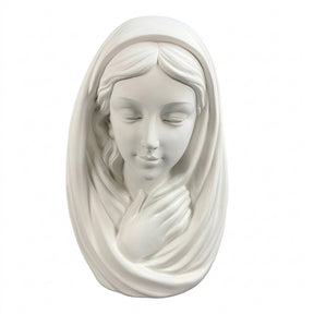 Hvid jomfru Maria figur